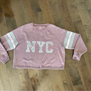 Aerie Mauve and Gray NYC Sweater